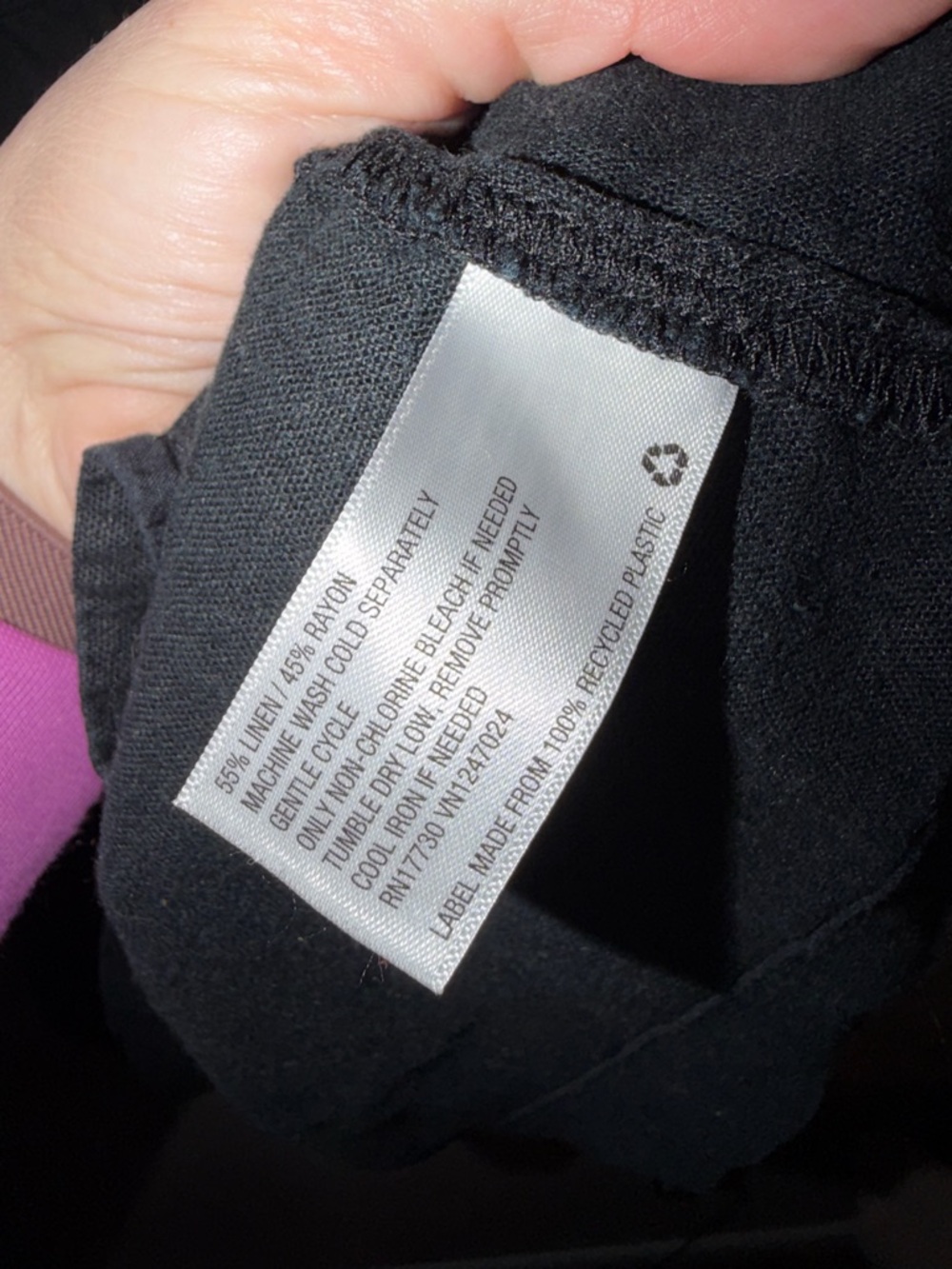 Women's Black mini dress - Picture 4 of 4